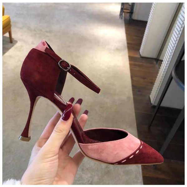 kmeioo elegant dress shoes woman ankle strap sandals pointed toe hihg heels women spring wine pumps party, Black
kmeioo elegant dress shoes woman ankle strap sandals pointed toe hihg heels women spring wine pumps party, Black