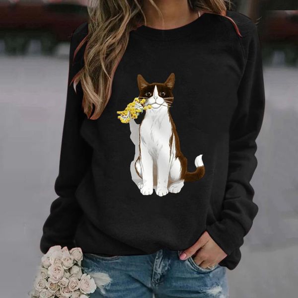 women's t-shirt harajuku aesthetic womens casual cat printed t-shirts 2021 autumn winter female streetwear clothes vetement femme a40, White
women's t-shirt harajuku aesthetic womens casual cat printed t-shirts 2021 autumn winter female streetwear clothes vetement femme a40, White