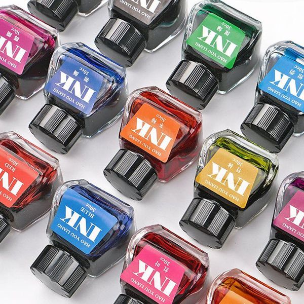 fountain pens 30ml bottled glass smooth writing pen ink refill school student stationery office supplies 16 colors
fountain pens 30ml bottled glass smooth writing pen ink refill school student stationery office supplies 16 colors