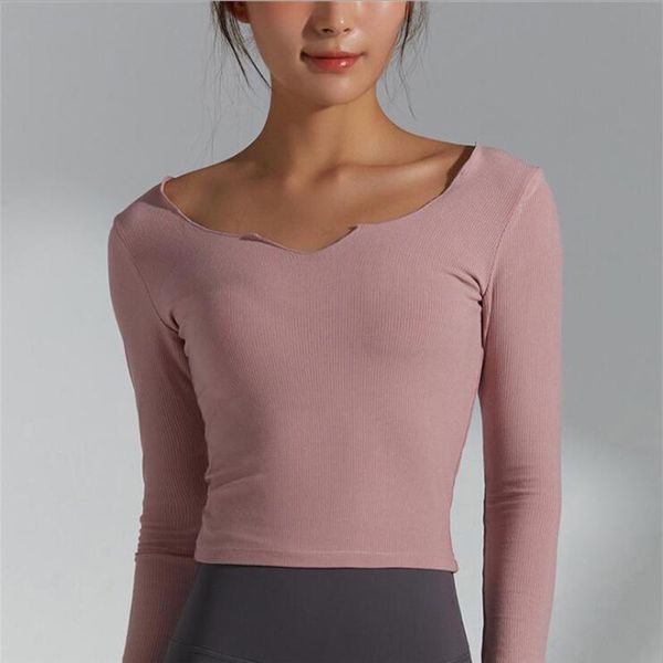 yoga outfits women long sleeve shirts breathable sportswear gym crop running t-shirts workout fitness activewear, White;red
yoga outfits women long sleeve shirts breathable sportswear gym crop running t-shirts workout fitness activewear, White;red
