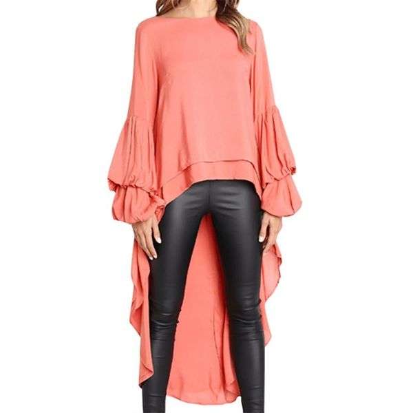 women's blouses & shirts ruffles loose long sleeve blouse women autumn lantern chiffon casual plus size ladies, White
women's blouses & shirts ruffles loose long sleeve blouse women autumn lantern chiffon casual plus size ladies, White