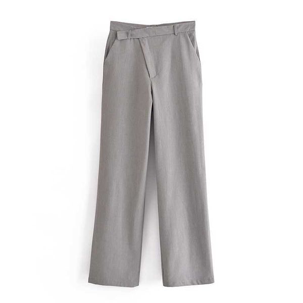 fashion slim asymmetrical pants women straight leg trousers high waist casual spring autumn cotton 210525, Black;white 
fashion slim asymmetrical pants women straight leg trousers high waist casual spring autumn cotton 210525, Black;white