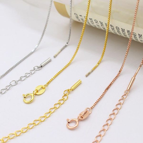 chains lo paulina solid 925 sterling silver box chain necklace 16"/18" with screw for fashion women easy to wear jewelry
chains lo paulina solid 925 sterling silver box chain necklace 16"/18" with screw for fashion women easy to wear jewelry