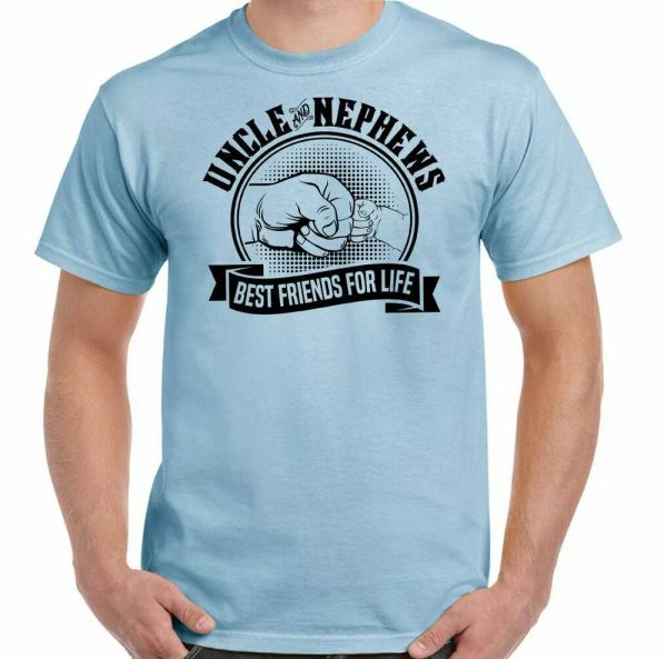uncle & nephews t-shirt friends for life mens funny father's day dad gift, White;black
uncle & nephews t-shirt friends for life mens funny father's day dad gift, White;black