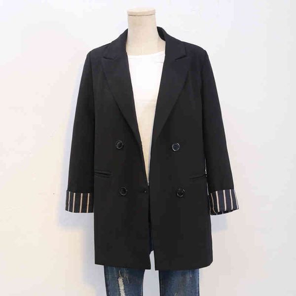 women's suits & blazers spring fine autumn blazers women's jacket long black blazer female casual office korean fashion small suit, White;black