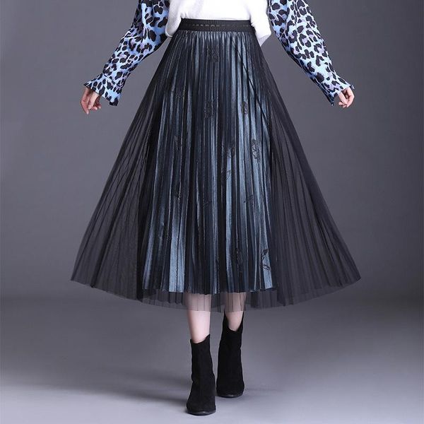 skirts autumn winter women high waist pleuche mesh pleated skirt office lady elegant korean loose plus size print long, Black
skirts autumn winter women high waist pleuche mesh pleated skirt office lady elegant korean loose plus size print long, Black