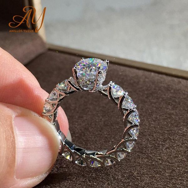 cluster rings anillos yuzuk classic luxury real solid 925 sterling silver ring big zircon wedding jewelry engagement for women, Golden;silver
cluster rings anillos yuzuk classic luxury real solid 925 sterling silver ring big zircon wedding jewelry engagement for women, Golden;silver