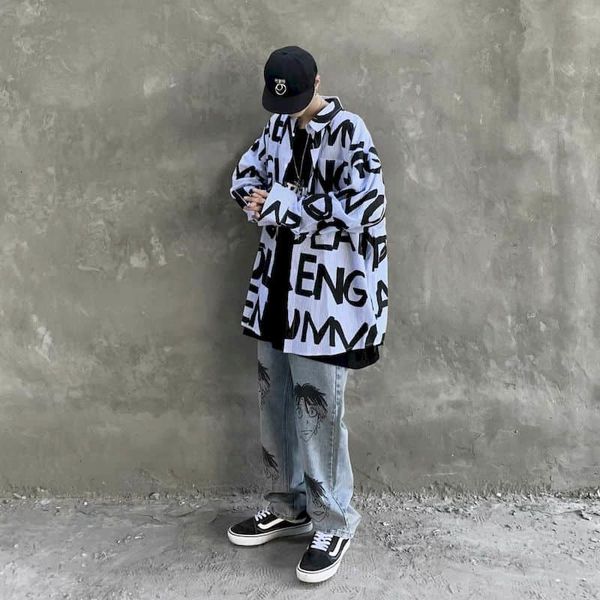 men's casual shirts dark striped long sleeved shirts, worn clothes, loose combine everything, lapel shirts with vintage prints in spri, White;black
men's casual shirts dark striped long sleeved shirts, worn clothes, loose combine everything, lapel shirts with vintage prints in spri, White;black