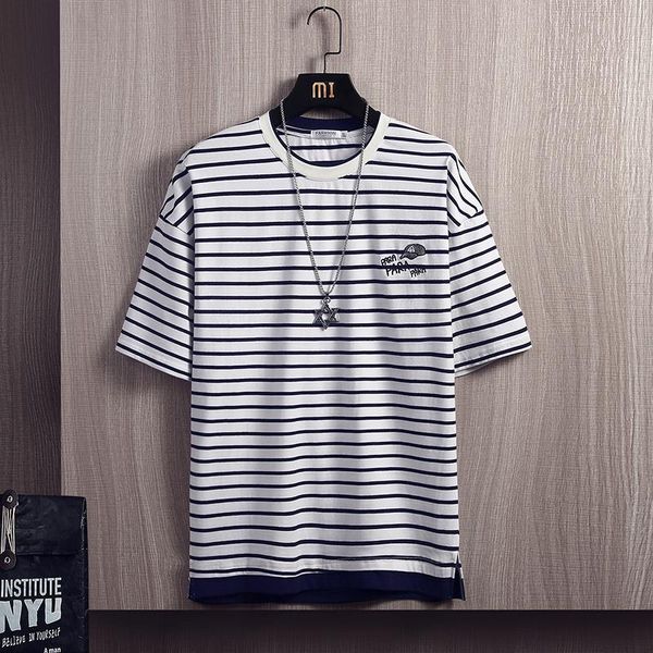 men's t-shirts henchiry cotton summer man shorts t shirt casual hoodie letter printed tees loose striped, White;black
men's t-shirts henchiry cotton summer man shorts t shirt casual hoodie letter printed tees loose striped, White;black