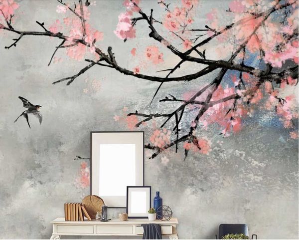 custom po wallpaper mural nordic oil painting cherry blossom chinese style hand-painted flowers and birds background wall wallpapers
custom po wallpaper mural nordic oil painting cherry blossom chinese style hand-painted flowers and birds background wall wallpapers
