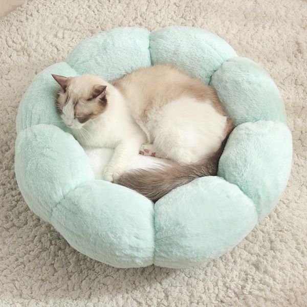 cat beds & furniture winter pet bed plush round flower shaped dog warm sleeping cushion pad tue88 
cat beds & furniture winter pet bed plush round flower shaped dog warm sleeping cushion pad tue88
