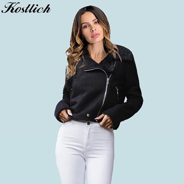 women's jackets kostlich 2021 solid color turn down collar zipper suede jacket casual short women autumn winter coat thick warm outwear, Black;brown
women's jackets kostlich 2021 solid color turn down collar zipper suede jacket casual short women autumn winter coat thick warm outwear, Black;brown