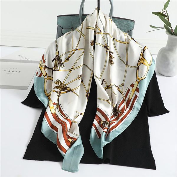 scarves 2021 silk square scarf women neck shawl wrap foulard pashmina hijab spring neckerchief bandana, Blue;gray
scarves 2021 silk square scarf women neck shawl wrap foulard pashmina hijab spring neckerchief bandana, Blue;gray