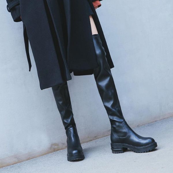 boots genuine leather women over the knee high winter riding stretch party shoes woman size 41 42, Black
boots genuine leather women over the knee high winter riding stretch party shoes woman size 41 42, Black