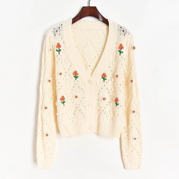 knits cute crop sweater coat autumn winter hand hook 3d floral appliques out cardigan women fall knitwear, White
knits cute crop sweater coat autumn winter hand hook 3d floral appliques out cardigan women fall knitwear, White