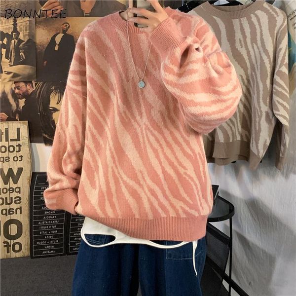 men's sweaters men pullovers zebra stripes harajuku streetwear high street hipsters teens loose casual retro daily thickening warm ins, White;black
men's sweaters men pullovers zebra stripes harajuku streetwear high street hipsters teens loose casual retro daily thickening warm ins, White;black