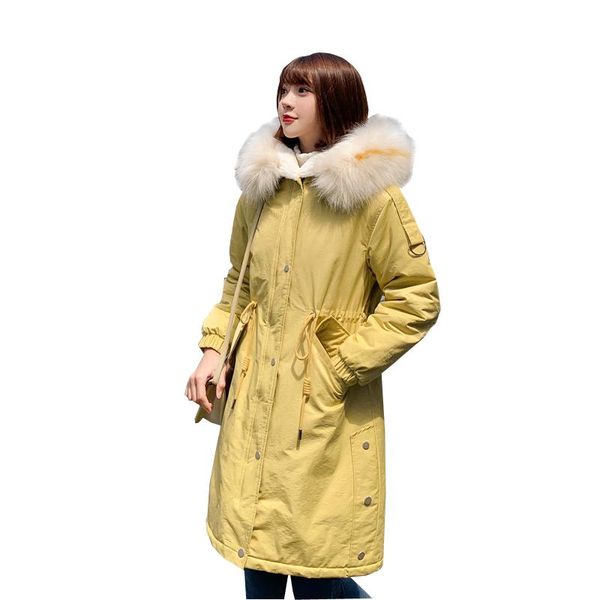 women's trench coats big fur thickened winter jacket women parka down cotton hooded ladies parkas mujer warm outwear female, Tan;black
women's trench coats big fur thickened winter jacket women parka down cotton hooded ladies parkas mujer warm outwear female, Tan;black