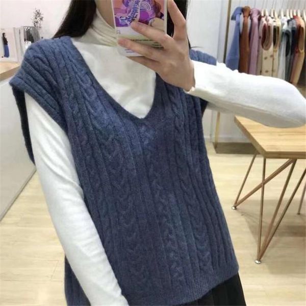 women's sweaters 2021 spring v-neck pullover sweater female korean version of the loose net red small fresh sweet twist vest jacket, White;black
women's sweaters 2021 spring v-neck pullover sweater female korean version of the loose net red small fresh sweet twist vest jacket, White;black