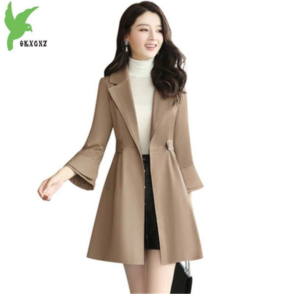 women's trench coats fashion windbreaker spring autumn boutique solid color slim outerwear trumpet sleeves female okxgnz1339, Tan;black
women's trench coats fashion windbreaker spring autumn boutique solid color slim outerwear trumpet sleeves female okxgnz1339, Tan;black