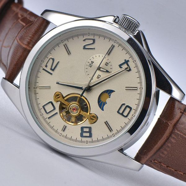 wristwatches luxurious mechanical watch men multifunctional automatic tourbillon blu ray waterproof men's belt 2021, Slivery;brown
wristwatches luxurious mechanical watch men multifunctional automatic tourbillon blu ray waterproof men's belt 2021, Slivery;brown