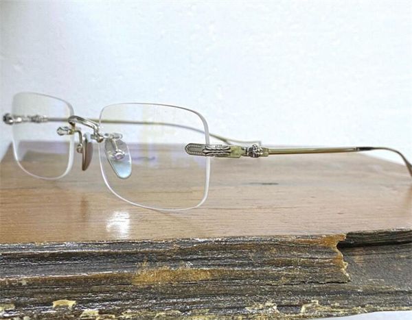 new vintage design optical glasses sinnerga square frame rimless retro simple and popular style clear lens with case transparent eyeglasses, Black
new vintage design optical glasses sinnerga square frame rimless retro simple and popular style clear lens with case transparent eyeglasses, Black