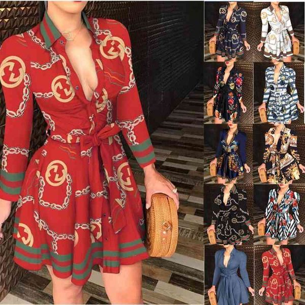 autumn and winter 2021 new long sleeve v-neck bandage fashion print dress for women, Black;gray
autumn and winter 2021 new long sleeve v-neck bandage fashion print dress for women, Black;gray