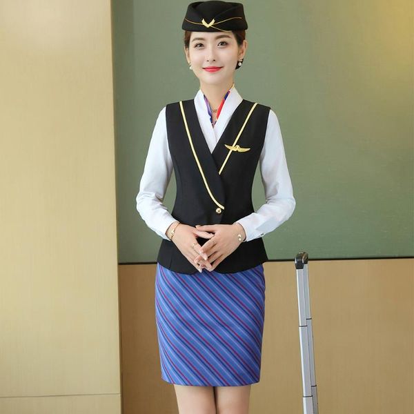 elegant women skirt suit 2 piece set red blue gray black l airplane work wear sleeveless vest and above knee mini skirt, White
elegant women skirt suit 2 piece set red blue gray black l airplane work wear sleeveless vest and above knee mini skirt, White