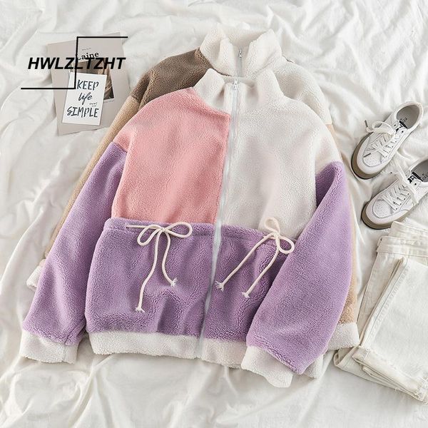 autumn winter warm lambswool patchwork jacket coat women chic pockets short overcoats female casual loose outwear women's jackets, Black;brown
autumn winter warm lambswool patchwork jacket coat women chic pockets short overcoats female casual loose outwear women's jackets, Black;brown