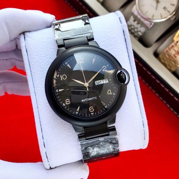 stainless steel double calendar wristwatch business men automatic mechanical satch male geometric clock 42mm wristwatches, Slivery;brown
stainless steel double calendar wristwatch business men automatic mechanical satch male geometric clock 42mm wristwatches, Slivery;brown