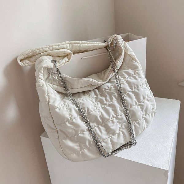 evening bags travel down fabric high capacity female 2021 summer simple casual trend luxury fashion chain shoulder handbag black white
evening bags travel down fabric high capacity female 2021 summer simple casual trend luxury fashion chain shoulder handbag black white
