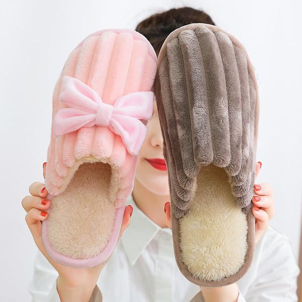cute bowknot warm cotton shoes women mens soft plush home slippers indoor outdoor round toe couple winter, Black
cute bowknot warm cotton shoes women mens soft plush home slippers indoor outdoor round toe couple winter, Black