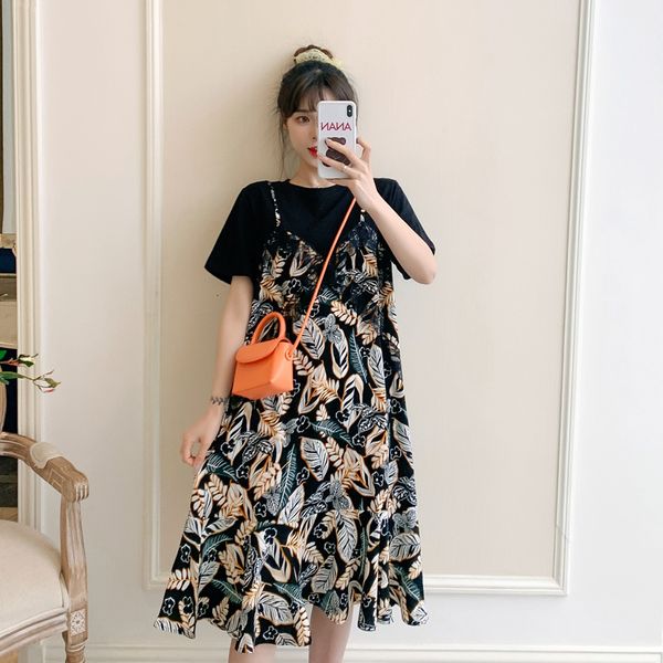 casual dresses summer large size women clothing korean style loose all-match plump girls fashion stitching fake two-piece a-line dress llgj, Black;gray
casual dresses summer large size women clothing korean style loose all-match plump girls fashion stitching fake two-piece a-line dress llgj, Black;gray