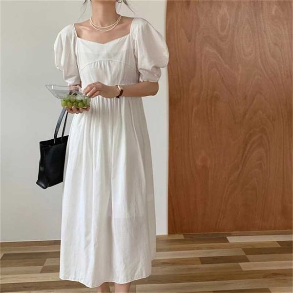 vintage solid princess french loose square collar girls retro sweet ol lady femme long dresses vestidos 210525, Black;gray
vintage solid princess french loose square collar girls retro sweet ol lady femme long dresses vestidos 210525, Black;gray
