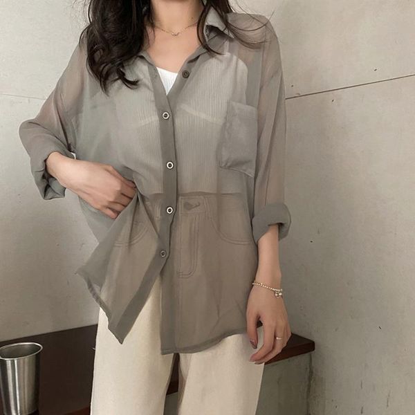 women's blouses & shirts 2021 spring and summer thin type sunscreen shirt loose long sleeve chiffon all-matching cardigan jacket, White
women's blouses & shirts 2021 spring and summer thin type sunscreen shirt loose long sleeve chiffon all-matching cardigan jacket, White