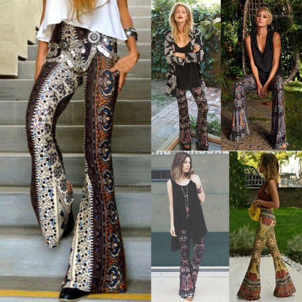 women's pants & capris boho hippie vintage style female high waist printed wide leg long flared bell bottom, Black;white
women's pants & capris boho hippie vintage style female high waist printed wide leg long flared bell bottom, Black;white