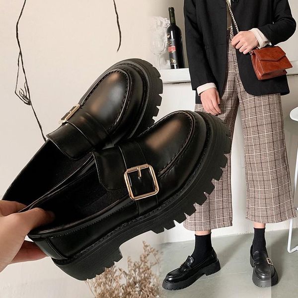boots small leather shoes women's spring and autumn thick-soled carrefour, Black
boots small leather shoes women's spring and autumn thick-soled carrefour, Black