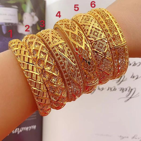 bangle luxury open hollow copper bracelet for women vintage carved wedding women's hand bracelets fashion bangles party jewelry, Black
bangle luxury open hollow copper bracelet for women vintage carved wedding women's hand bracelets fashion bangles party jewelry, Black