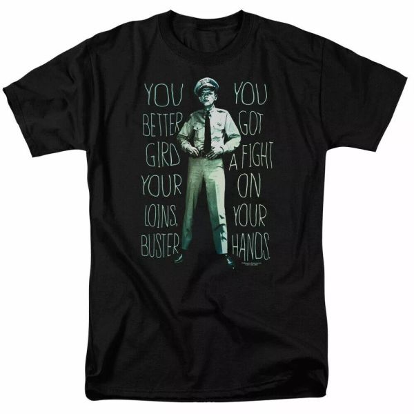 Andy Griffith Show Fight T Shirt Mens Licensed Classic TV Barnie Fife Black, White;black
Andy Griffith Show Fight T Shirt Mens Licensed Classic TV Barnie Fife Black, White;black