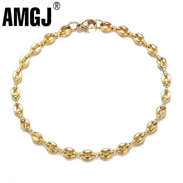 link, chain gold/silver color coffee beans bracelet stainless steel cuff hip hop rock jewelry for men and women, Black
link, chain gold/silver color coffee beans bracelet stainless steel cuff hip hop rock jewelry for men and women, Black