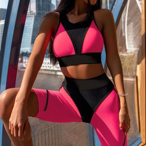 yoga outfit fitness sports suit high waist biker bra padded quick drying gym workout sportwear set stitching fabric women 2 piece
yoga outfit fitness sports suit high waist biker bra padded quick drying gym workout sportwear set stitching fabric women 2 piece