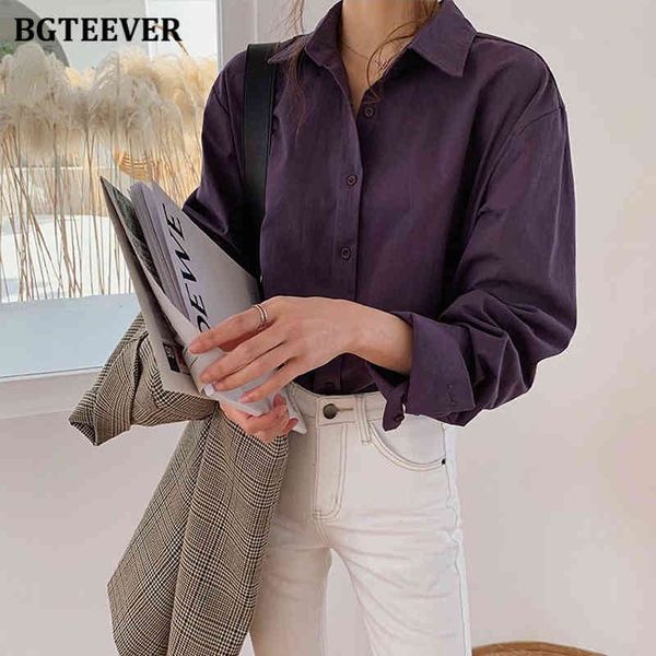 bgteever vintage turn-down collar women blouse shirts autumn winter thicken female blouse workwear purple shirts 2021, White
bgteever vintage turn-down collar women blouse shirts autumn winter thicken female blouse workwear purple shirts 2021, White