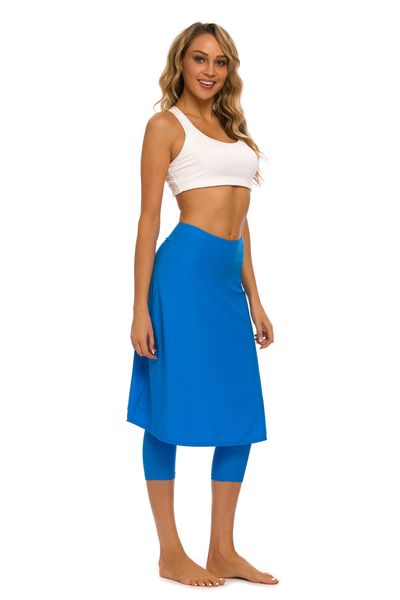 women long skirted with swim legging 210317, White;black 
women long skirted with swim legging 210317, White;black