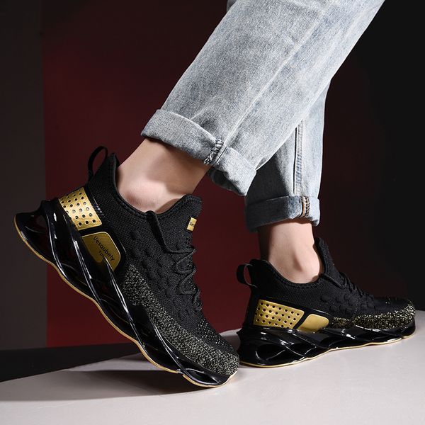 big size blade sneakers 2021 spring new fish scale woven running casual men's shoes, Black
big size blade sneakers 2021 spring new fish scale woven running casual men's shoes, Black