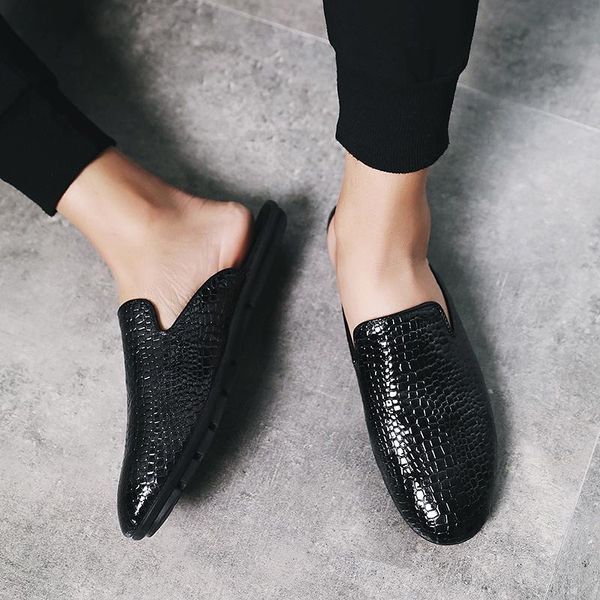 slippers men sandals 2021 summer half shoes mule leather beach causal lazy slip-on slides flip flops moccasins, Black
slippers men sandals 2021 summer half shoes mule leather beach causal lazy slip-on slides flip flops moccasins, Black