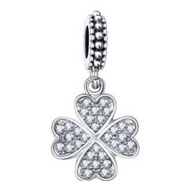 fits pandora bracelets 20pcs four leave clover crystal pendant charms beads silver charms bead for women diy european necklace jewelry, Black
fits pandora bracelets 20pcs four leave clover crystal pendant charms beads silver charms bead for women diy european necklace jewelry, Black