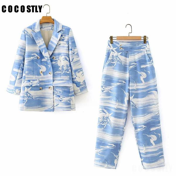 autumn women blazers pants suit print notched double breasted blazer jacket & pant 2021 office wear 2 piece set suits women's, White;black
autumn women blazers pants suit print notched double breasted blazer jacket & pant 2021 office wear 2 piece set suits women's, White;black