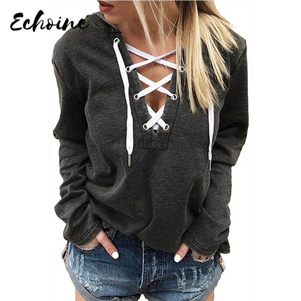 women's hoodies & sweatshirts dark gray split neck lace-up solid color hoodie women autumn spring long sleeve fashion elegant plus size, Black
women's hoodies & sweatshirts dark gray split neck lace-up solid color hoodie women autumn spring long sleeve fashion elegant plus size, Black