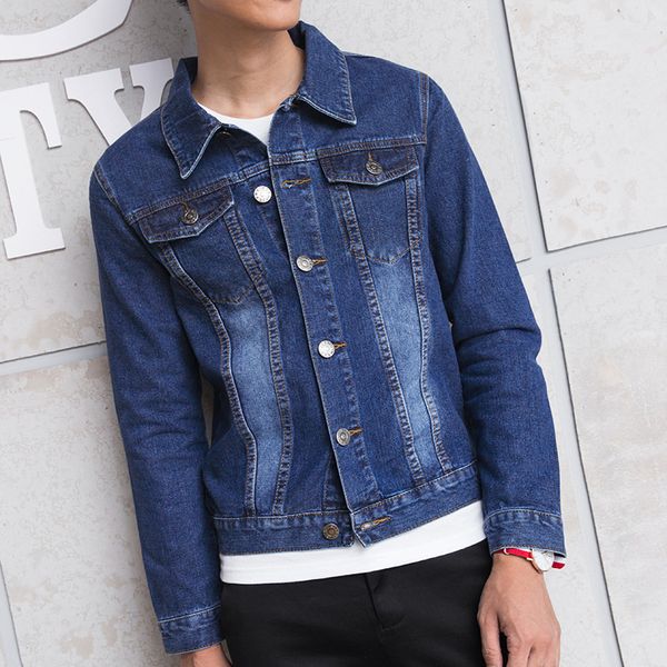 men's jackets autumn winter fashion blue denim men korean clothing slim handsome for male casual outdoor iqz0, Black;brown
men's jackets autumn winter fashion blue denim men korean clothing slim handsome for male casual outdoor iqz0, Black;brown