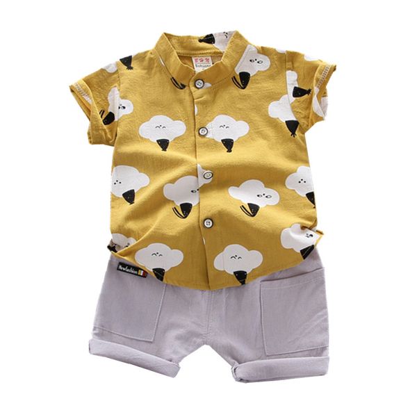2021 summer baby boy clothing short sleeve suit boy sets fashion cartoon cotton shirt t-shirt + shorts children clothes, White
2021 summer baby boy clothing short sleeve suit boy sets fashion cartoon cotton shirt t-shirt + shorts children clothes, White