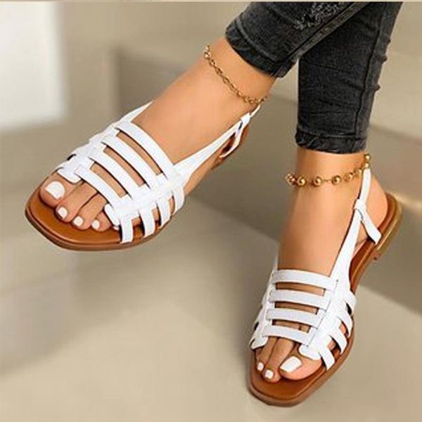women's 2021 summer plus size sandals comfortable flat bottom woman fashion weave rome hollow female outdoor beach shoes, Black
women's 2021 summer plus size sandals comfortable flat bottom woman fashion weave rome hollow female outdoor beach shoes, Black